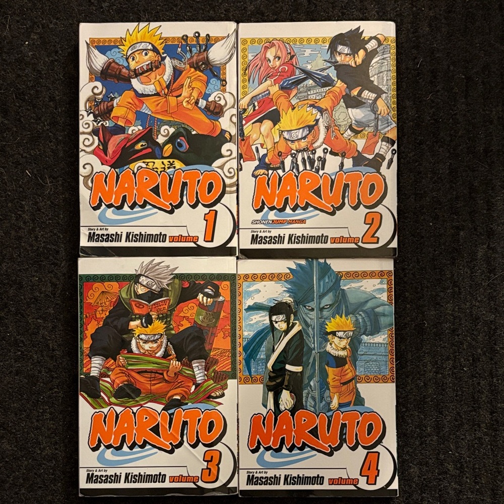 Naruto Manga Volumes 1-4 Set